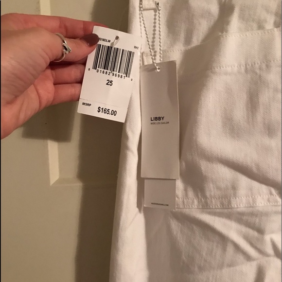 Hudson White Flare Leg Libby Jeans - Picture 4 of 6